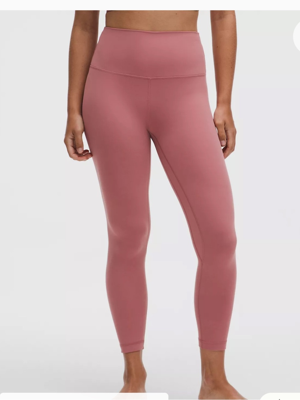 Lululemon Align High Rise Leggings 25” Pink Tide Size 2